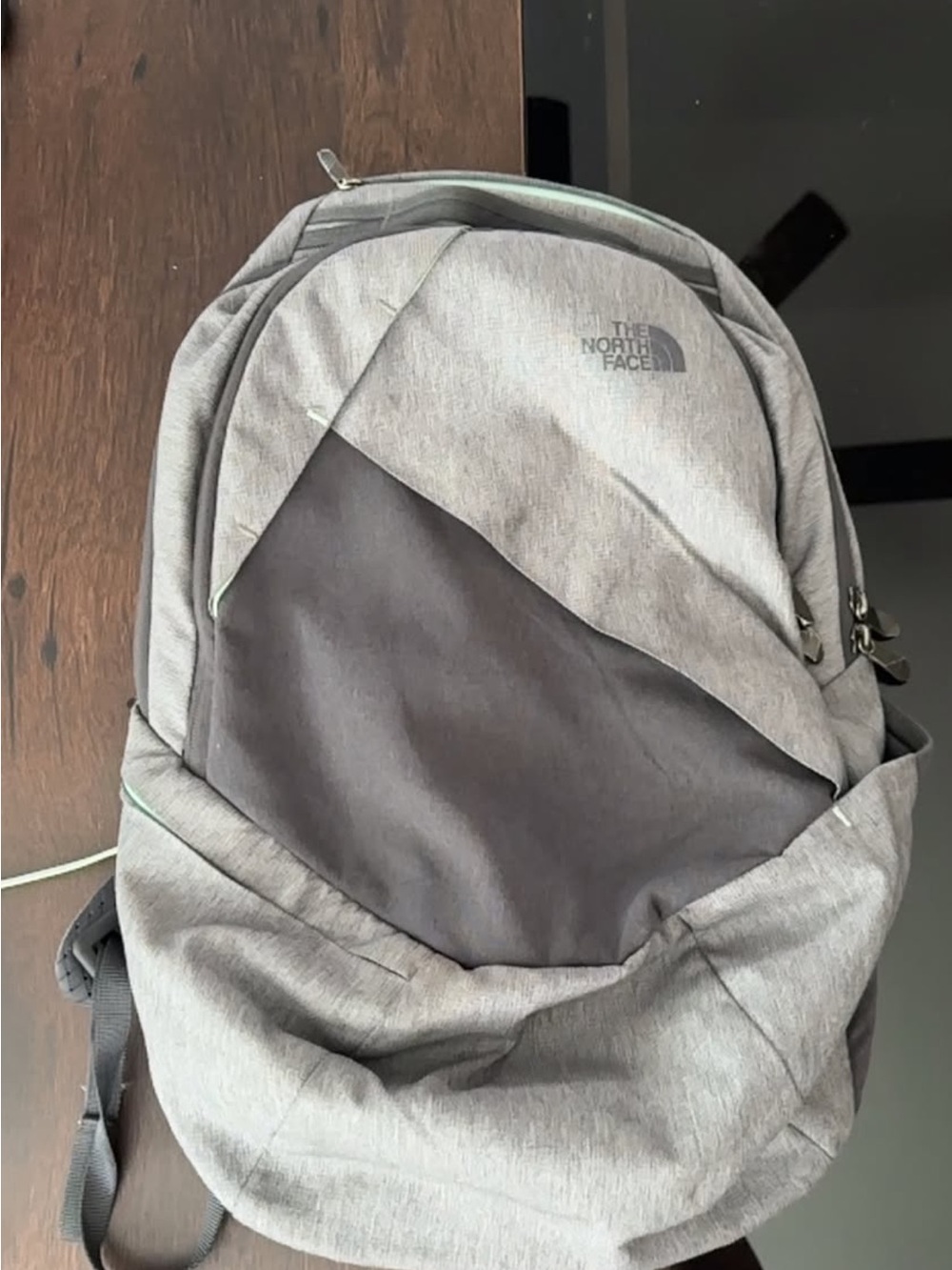 The North Face Grey and Dark Grey Backpack